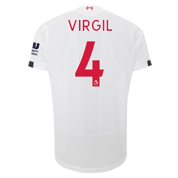 Camiseta Liverpool NO.4 Virgil 2ª Kit 2019 2020 Blanco
